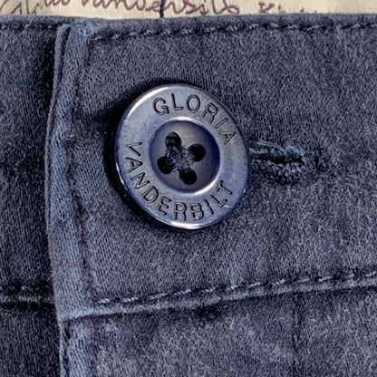 Gloria Vanderbilt Khaki Untd Pants 14 | Blue Chino Style Stretch 36x29 Straight