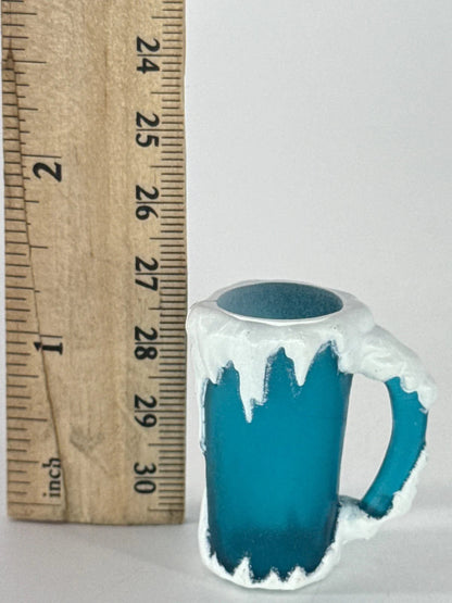 1984 Care Bears Professor Coldheart Mug Only Blue Icy Frosted Vintage Accessory