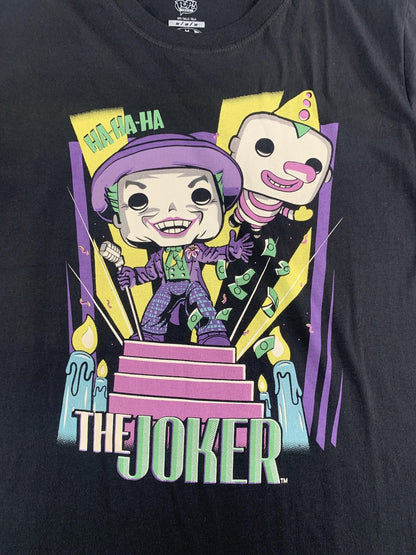 Funko Pop! Tees The Joker Shirt Mens Medium Black DC Comics Batman Graphic Tee