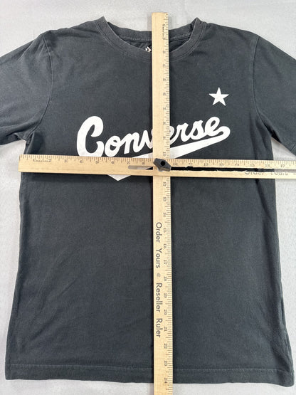 Converse All Star Chuck Taylor Graphic Tee L Black Cotton Crewneck Short