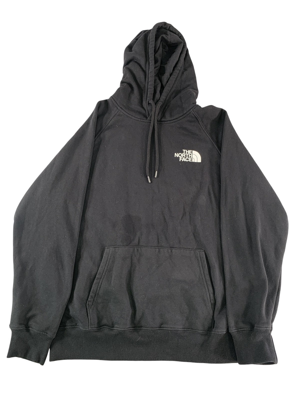 The North Face Hoodie Womens Large Black Purple Never Stop Exploring Graphic on