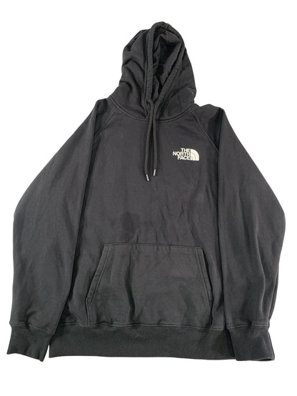 The North Face Hoodie Womens Large Black Purple Never Stop Exploring Graphic on