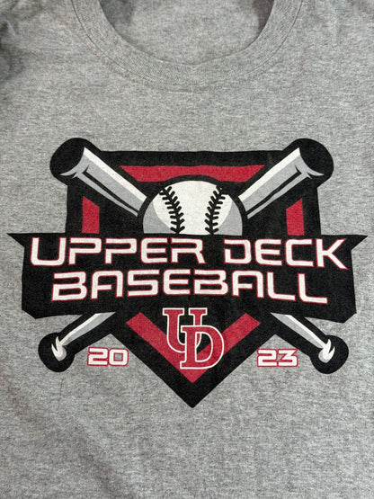Upper Deck Baseball UD 2023 Club Team Graphic T-Shirt Heather Gray Large Apparel