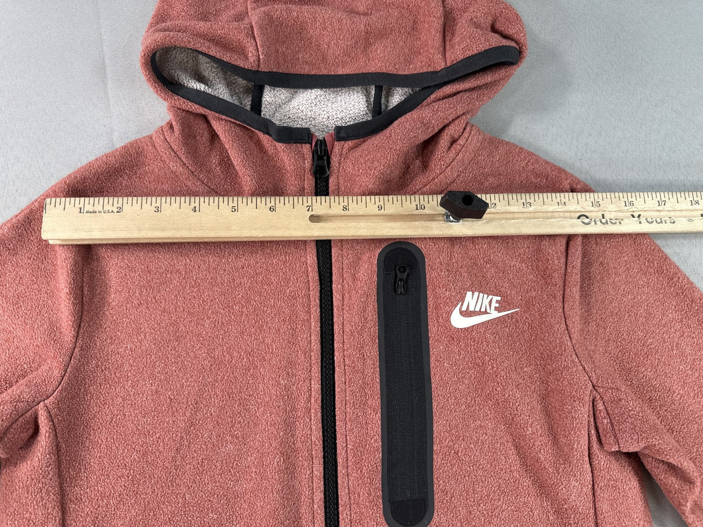 Nike Sportswear Tech Fleece Winterized Hoodie Kids M Canyon Rust/Light Bone