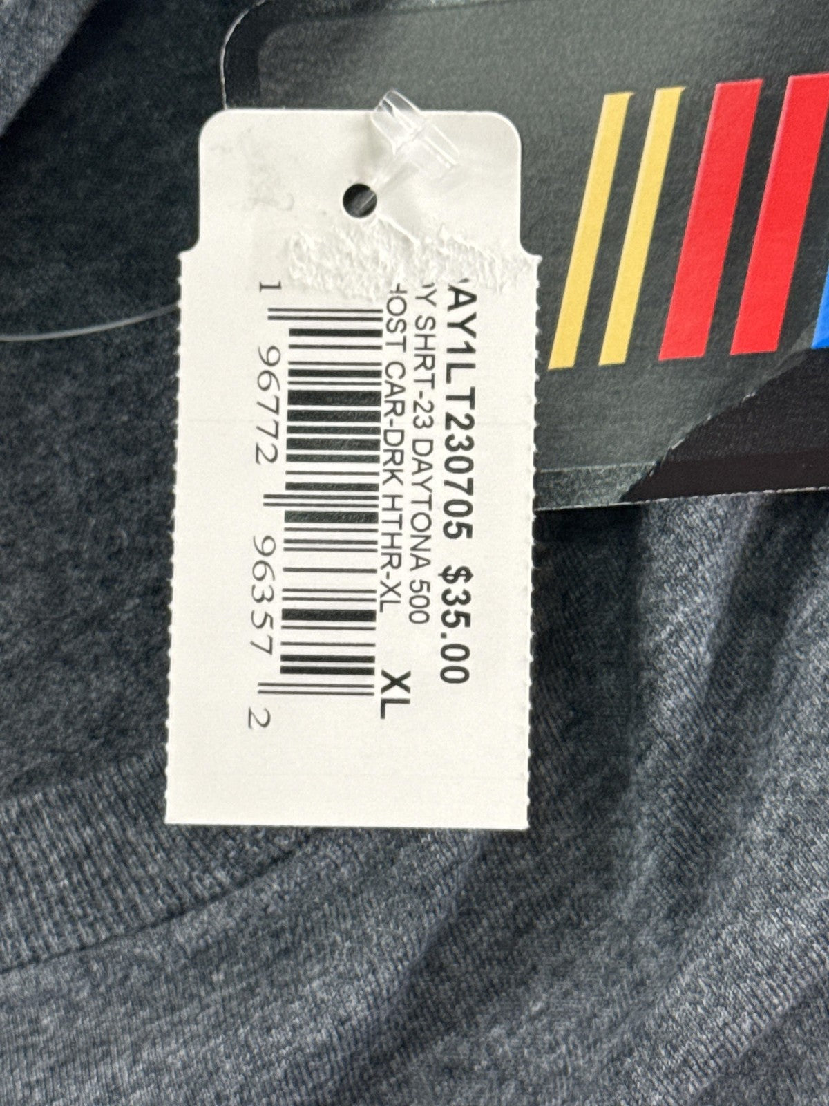 Daytona 500 Shirt Mens XL Gray NASCAR Cup Series Daytona Beach Racing Tee 2023
