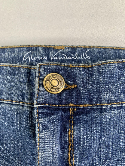 Gloria Vanderbilt Bermuda Shorts Womens 24W Denim Jean Slimming Stretch Casual