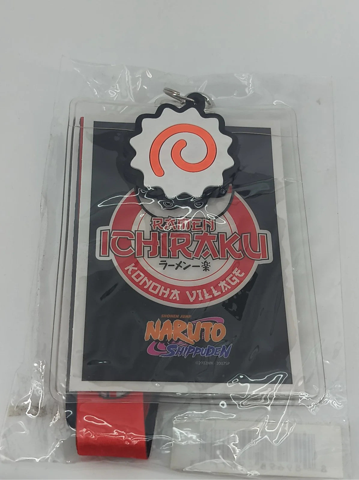 Naruto Shippuden Lanyard Ichiraku Ramen Konoha Leaf Village Keychain NEW Apparel