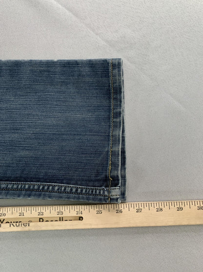Levis 514 Jeans Mens 26x29.5 Blue Slim Straight Red Tab Denim Mid Rise Classic