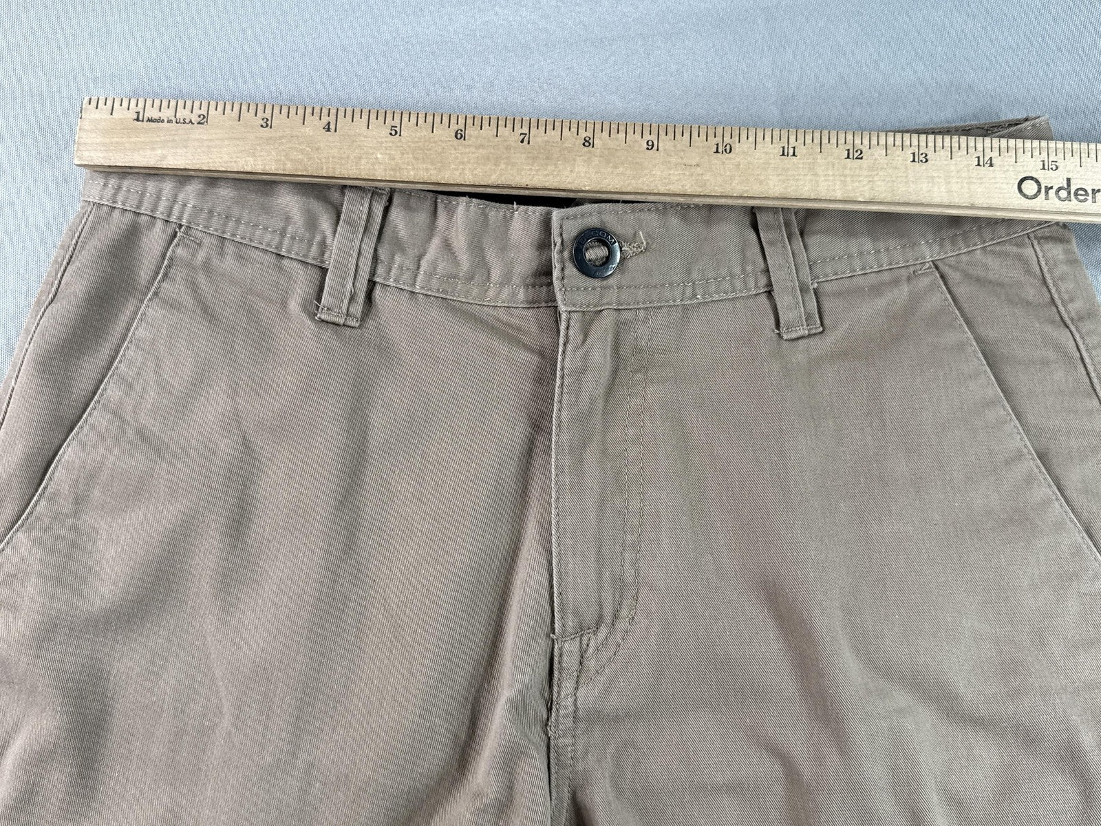 Men's Khaki Shorts 30 Cotton Blend Wear Classic Fit