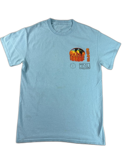 Cactus Jack Together Earth Day Environmental Graphic Print Tee S Blue 100%