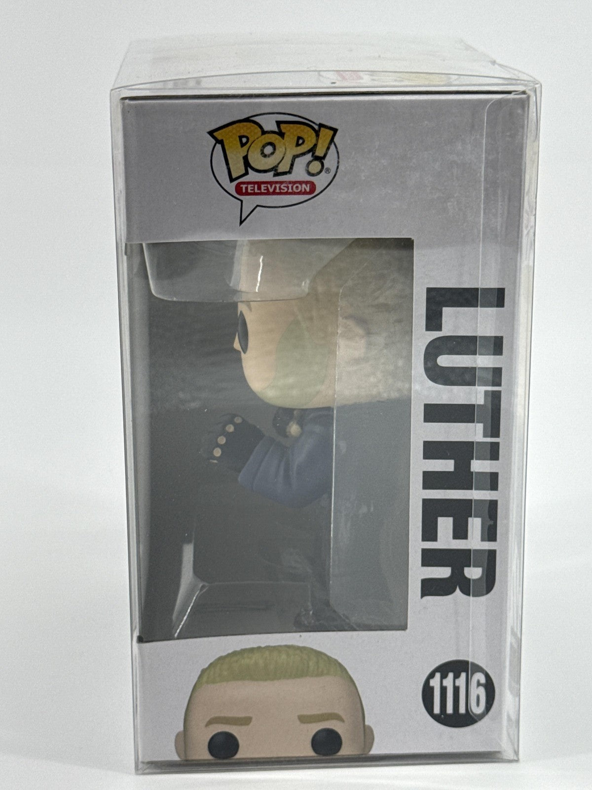 Funko Pop Television Umbrella Academy Luther #1116 Vinyl Figure Blue W Protector