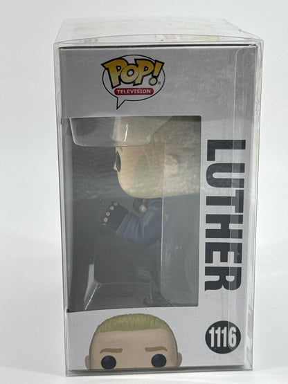 Funko Pop Television Umbrella Academy Luther #1116 Vinyl Figure Blue W Protector