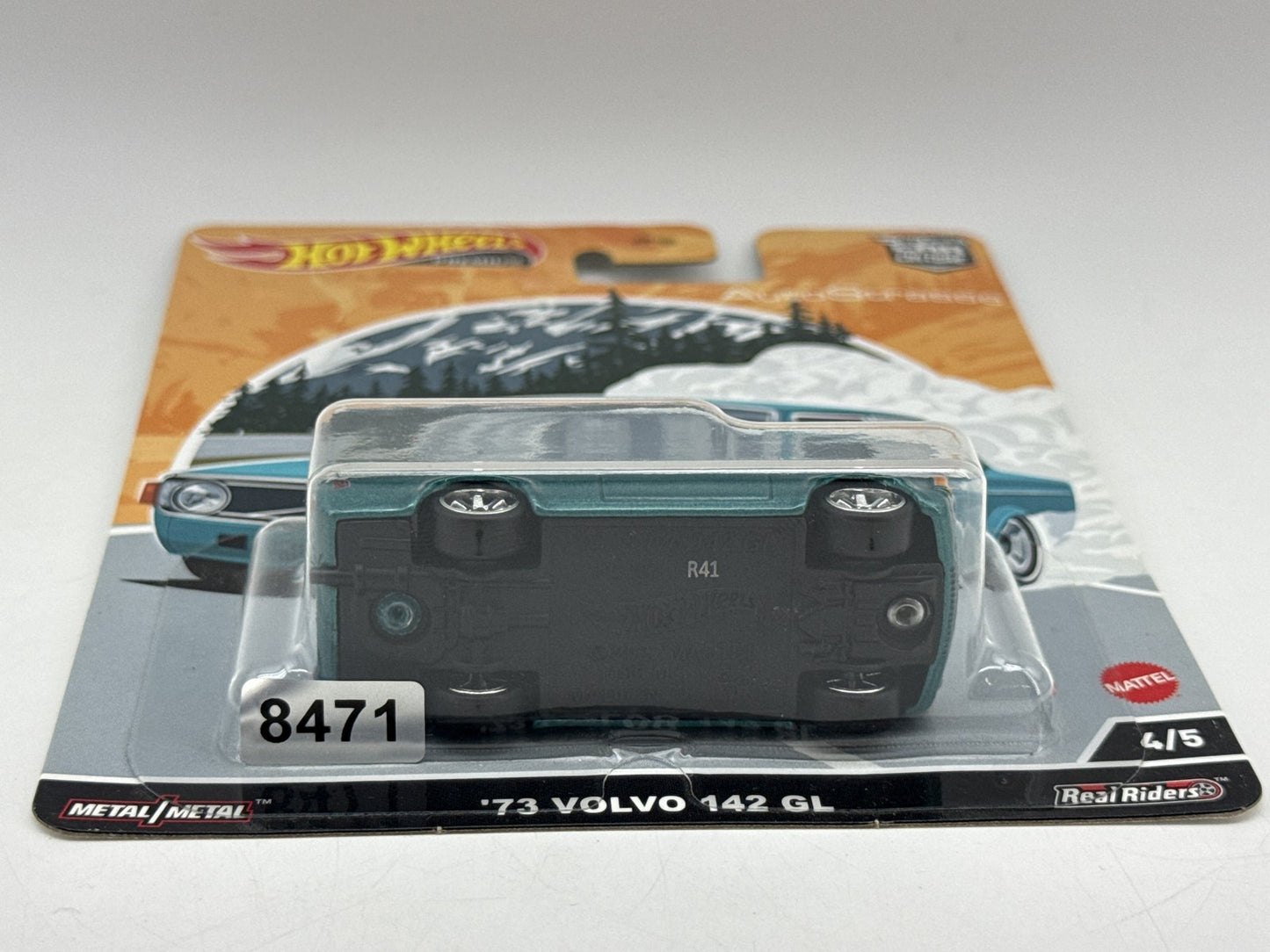 Hot AutoStrasse '73 Wheels Volvo 142 GL Die cast Car Teal Metal Real
