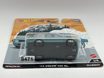Hot AutoStrasse '73 Wheels Volvo 142 GL Die cast Car Teal Metal Real