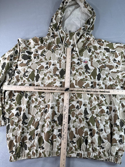 LFYT Camo Hooded Jacket Mens Camouflage Outdoor Full Zip Lightweight