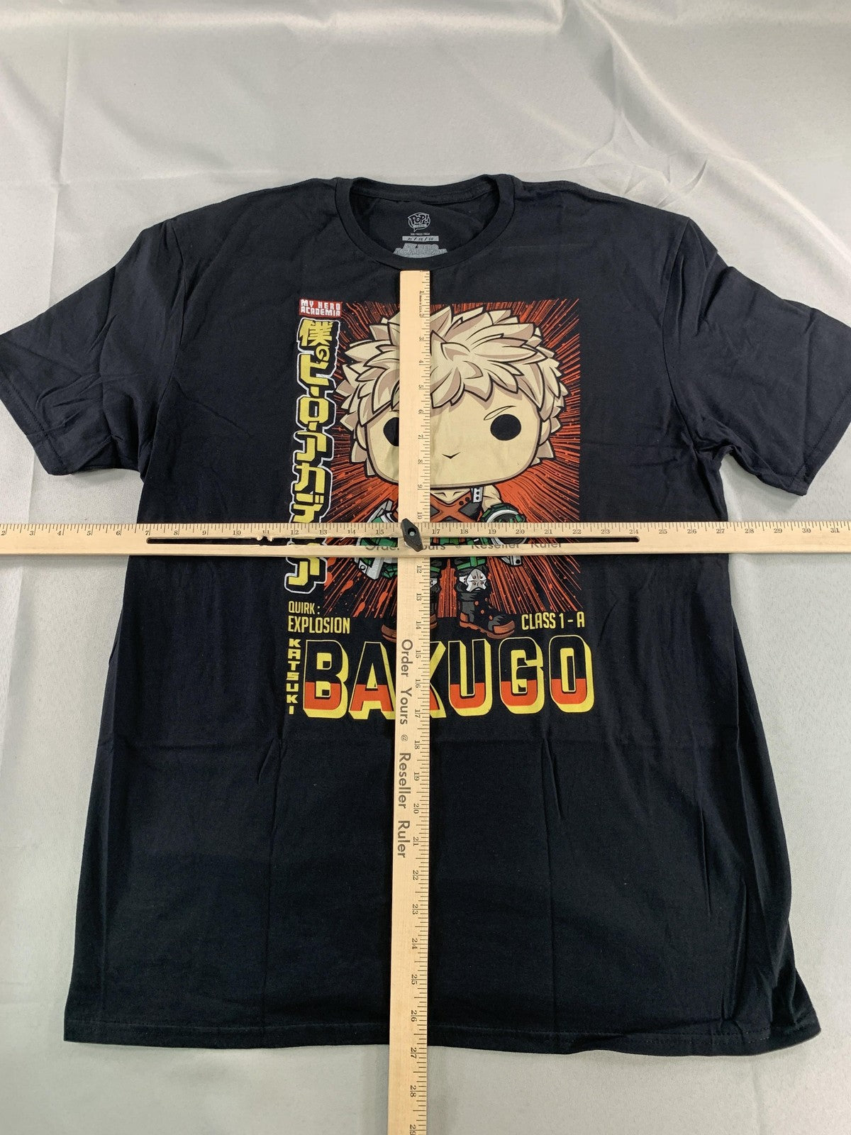 My Hero Academia Katsuki Bakugo Shirt Mens XL Black Funko Pop Tees Anime Graphic