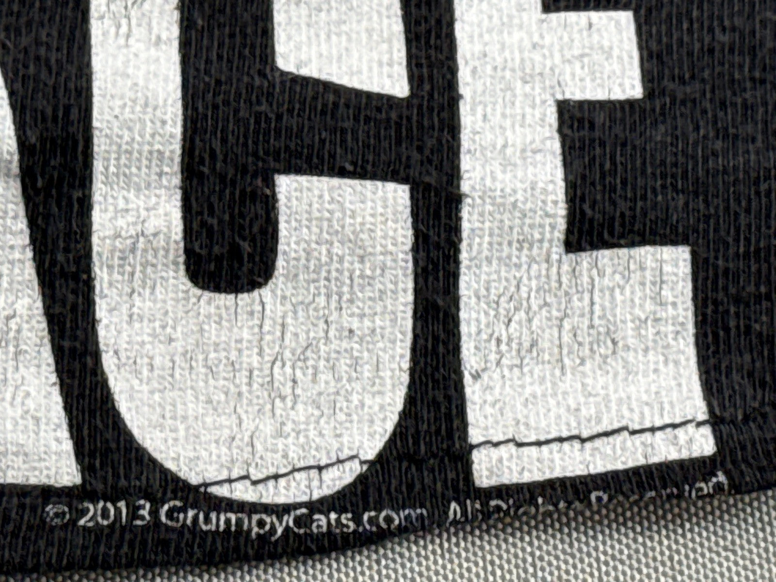 Grumpy Cat Meme Graphic Tee Mens L Black 100% Cotton Short Sleeve Crewneck