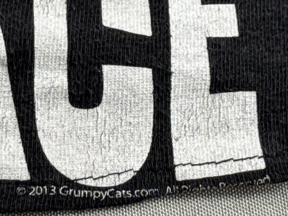 Grumpy Cat Meme Graphic Tee Mens L Black 100% Cotton Short Sleeve Crewneck