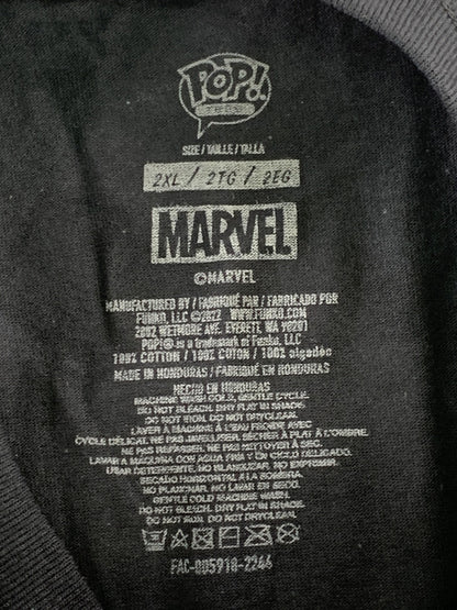 Marvel Rescue Shirt Mens 2XL Black Infinity Saga Pop Tee T-Shirt Hero Graphic