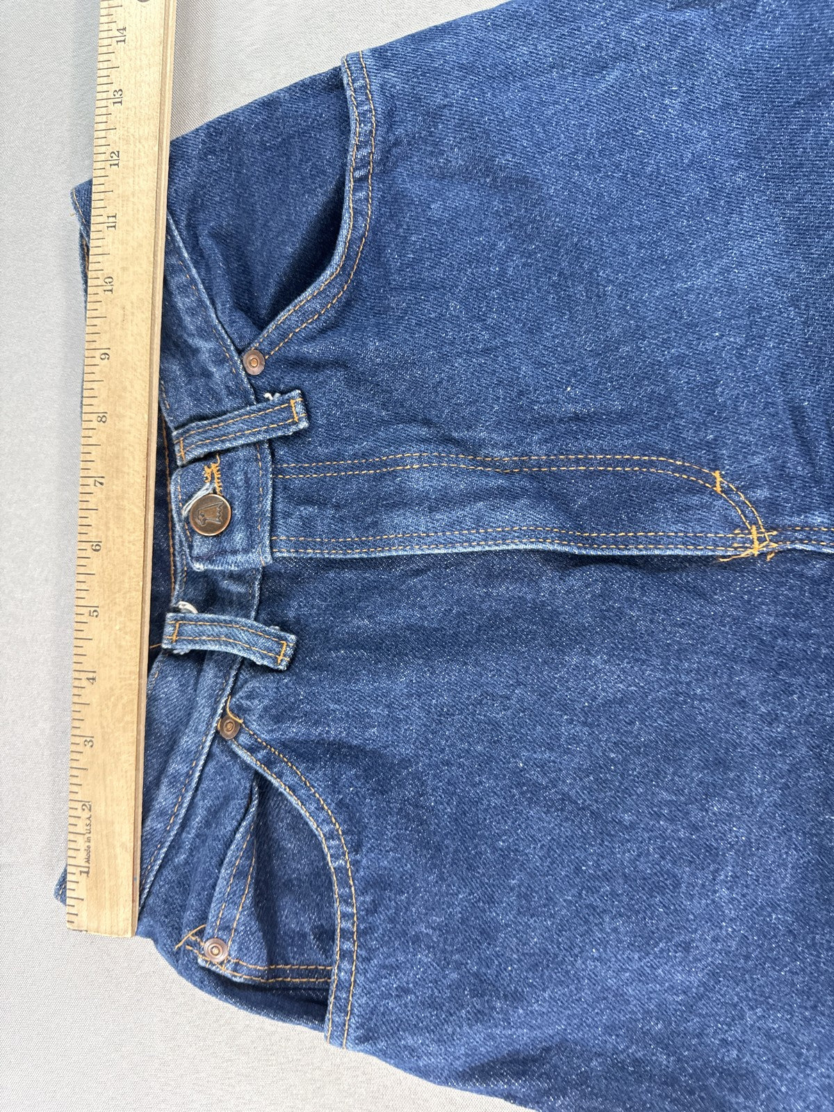 Unbranded High Rise Straight Leg Jeans Womens 8 Blue 100% Cotton Vintage Denim