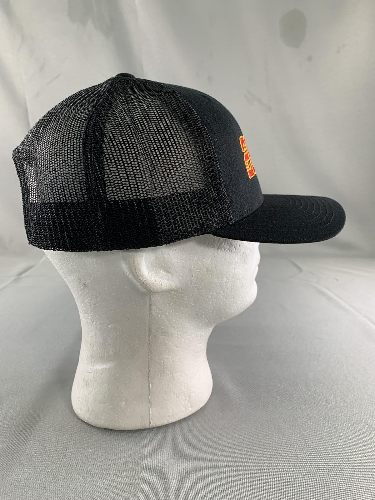 Grosjean FP 28 Hat Cap Snap Back Mens One Size Black Yupoong Trucker Mesh Racing
