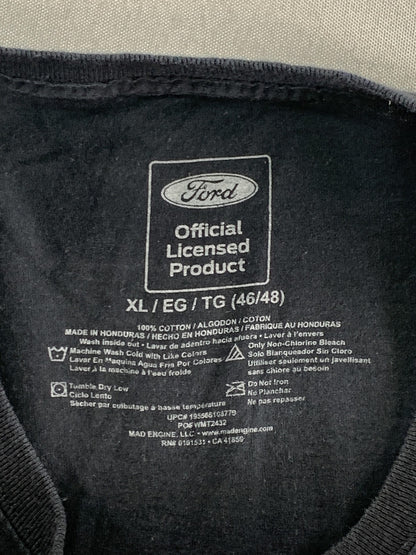 Ford Mustang Shirt Mens XL Black Graphic Tee Classic Car Racing Licensed Product