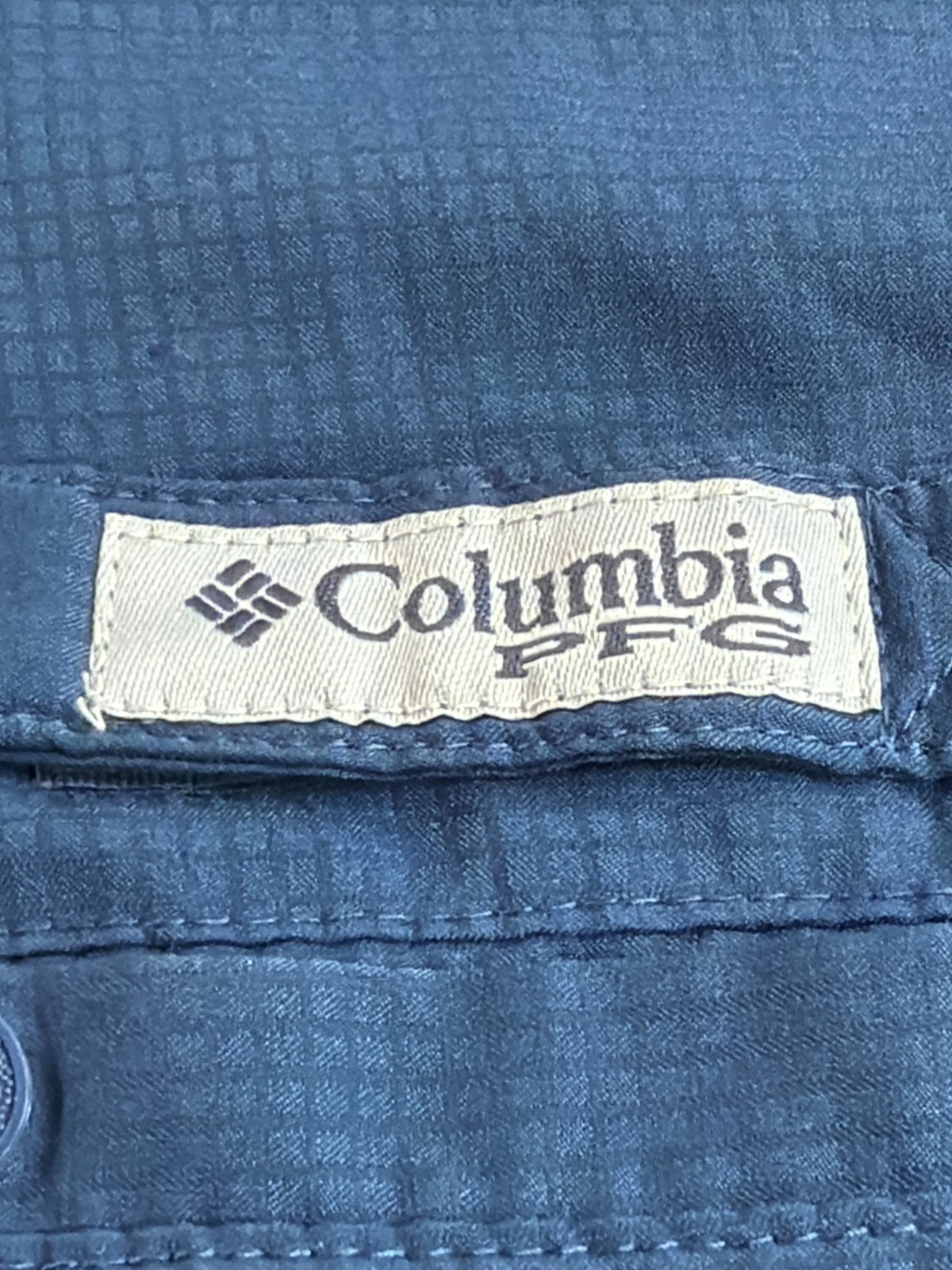 Columbia PFG Tamiami II Mens 2XL Navy Blue Vented Fishing Shirt Omni Shade SS