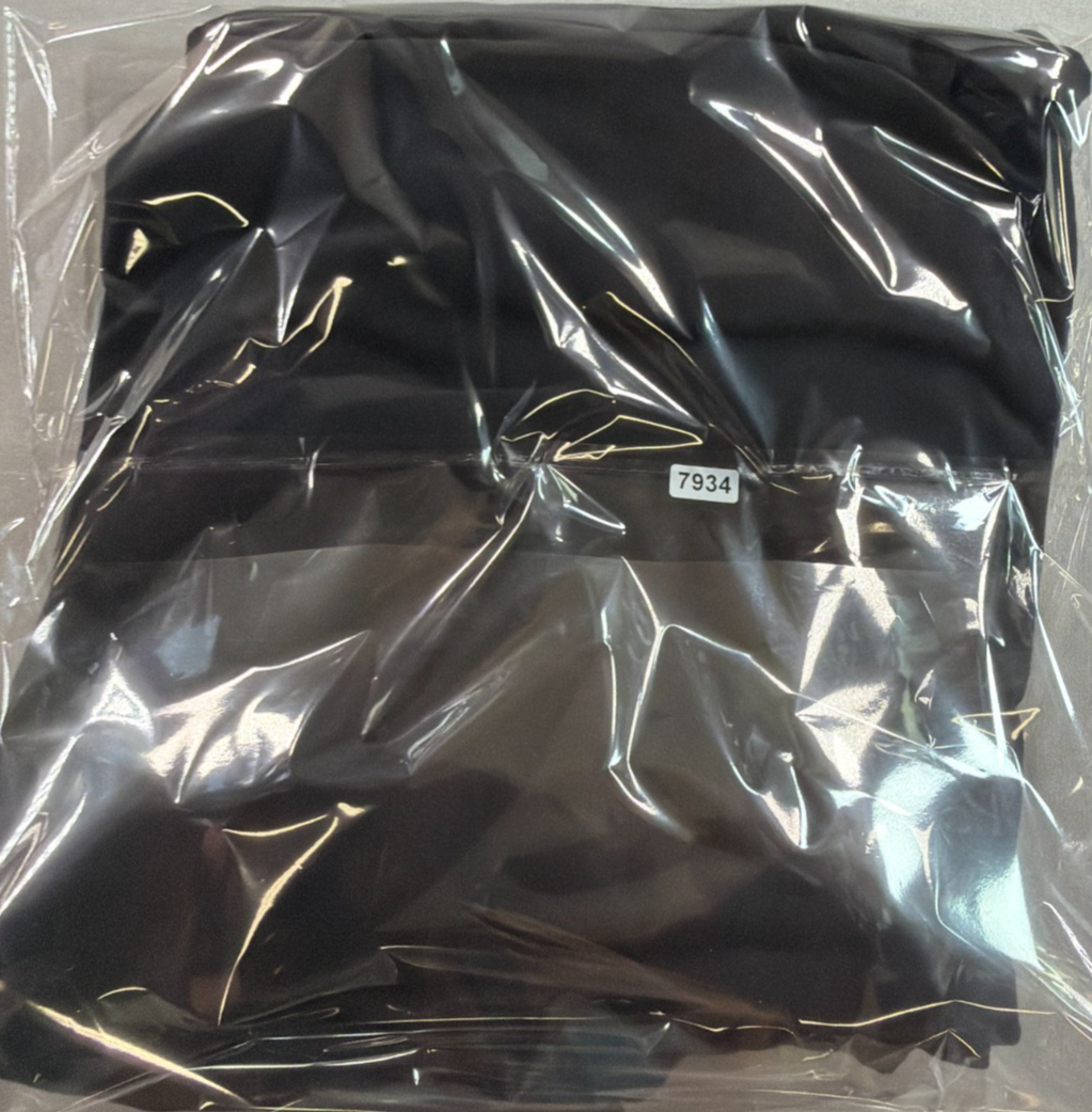 LANDS END Black Sport Knit Elastic Waist Corduroy Wide Leg Pants Womens XL/P NEW
