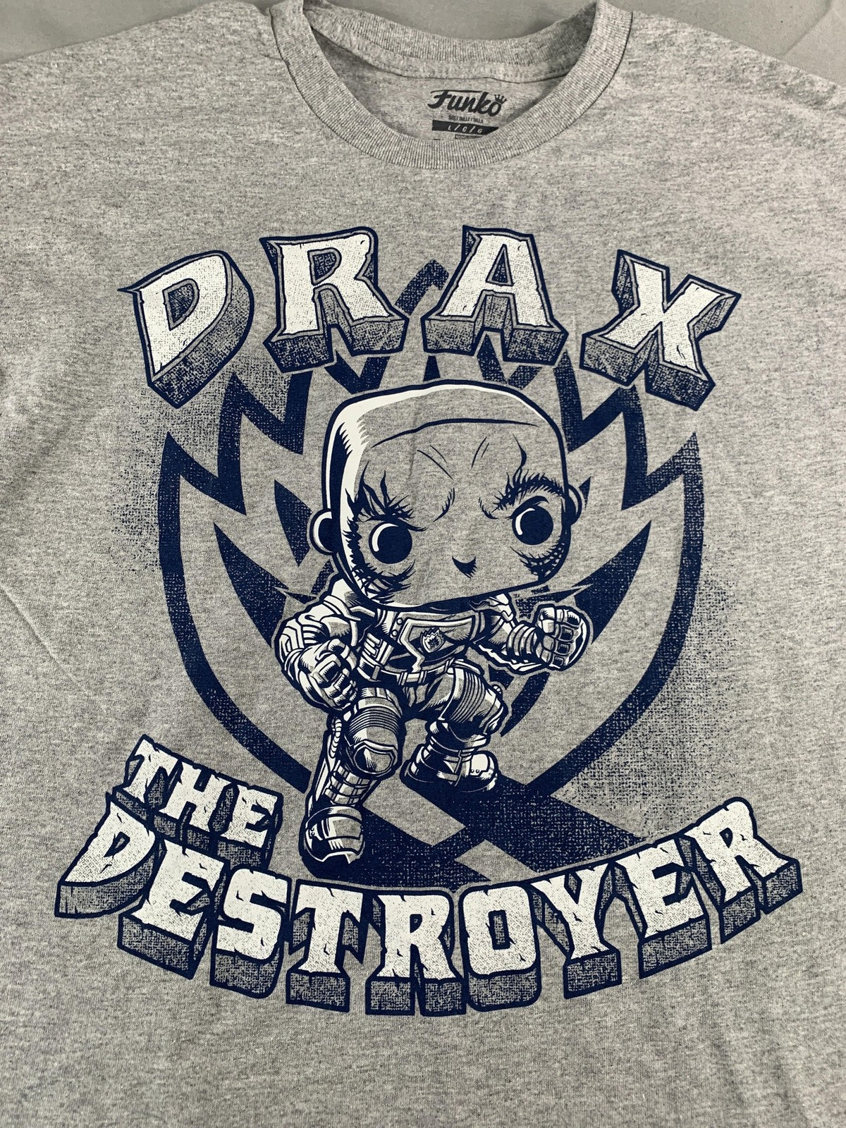 Funko Shirt Mens Large Gray Drax The Destroyer Marvel Guardians of the Galaxy
