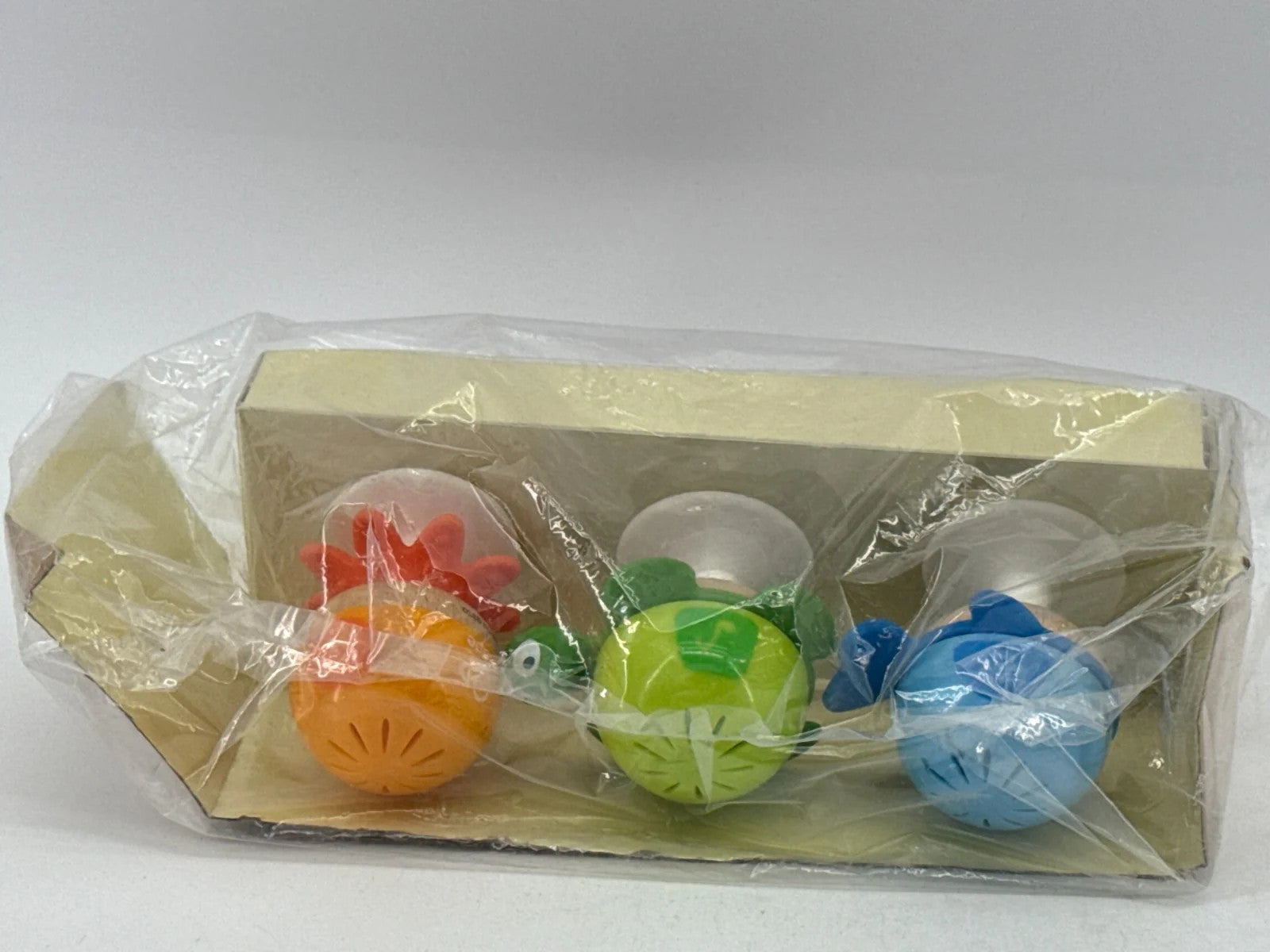 Hape Stay-Put Rattle Set 17696 – Set of 3 – Newborn Baby Toy – Brand New Sealed
