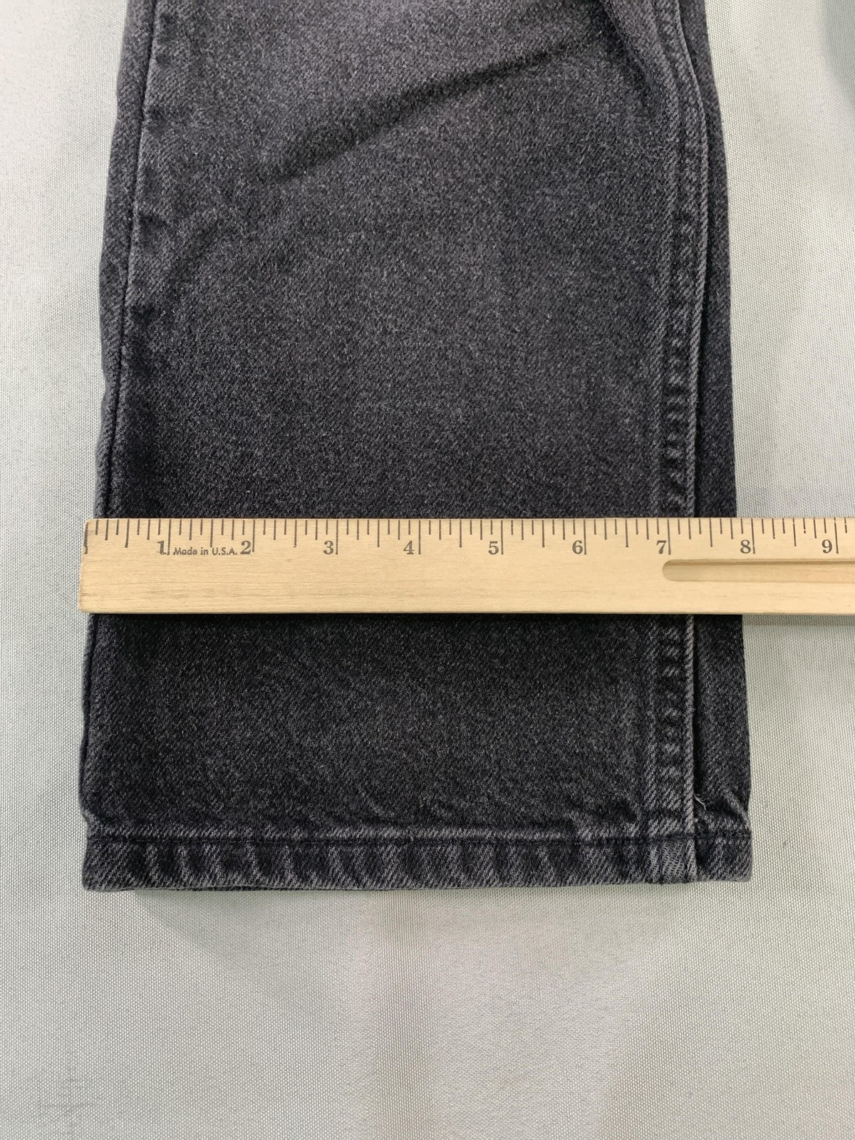 Arizona Jean Co Jeans Boys 10 Husky Black Gray Relaxed Straight Denim 5 Pocket