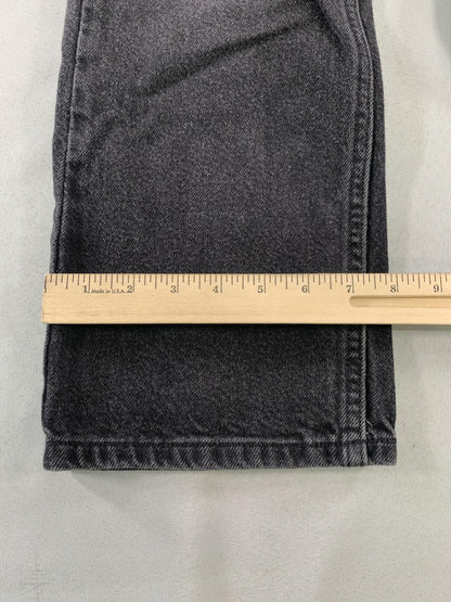 Arizona Jean Co Jeans Boys 10 Husky Black Gray Relaxed Straight Denim 5 Pocket