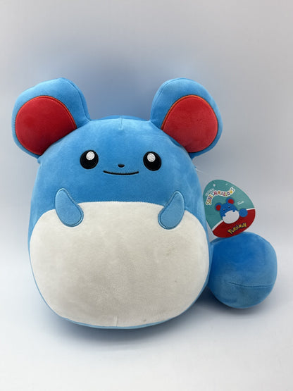 Pokémon Marill Plush Toy 12" Blue Polyester Stuffed Animal Soft Pokemon Center