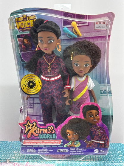Karma's World Doll Set + Just My Style Disco Bling Beauty Kit Bundle Girls Toy
