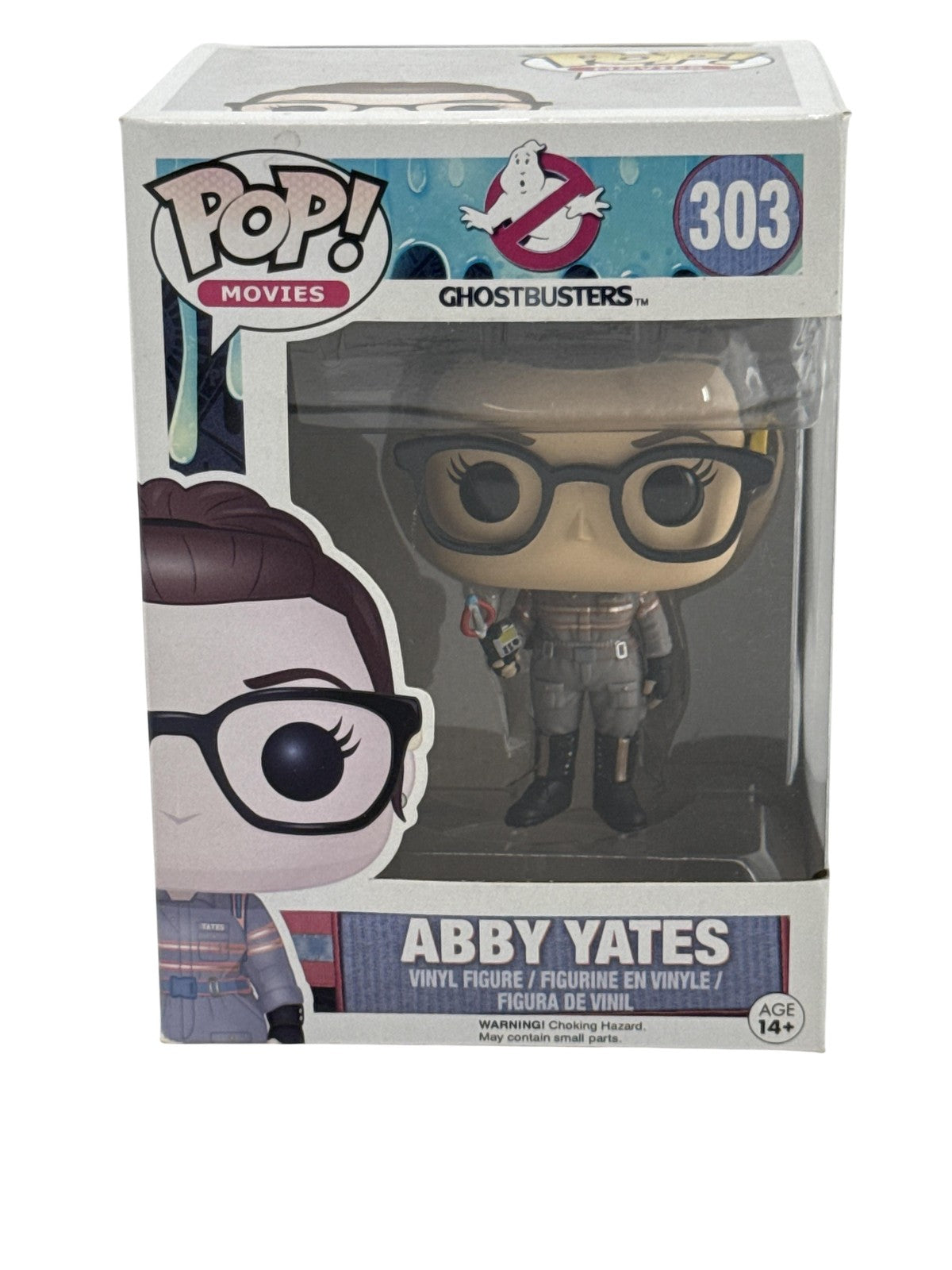 Funko Pop Movies Ghostbusters Abby Yates #303 Vinyl Figure Gray Standard Size