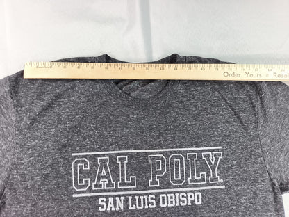 Cal Poly San Luis Obispo College Graphic Tee Mens Black Heather Short Sleeve USA