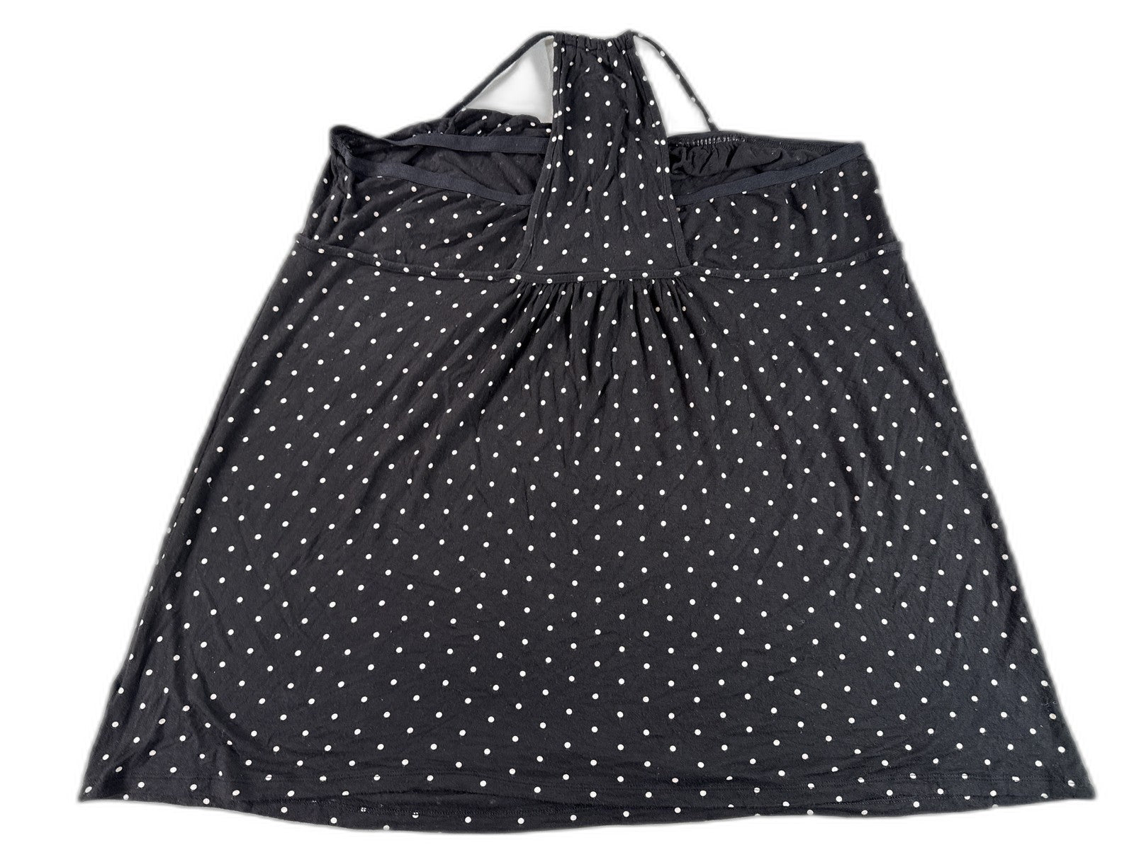 Secret Treasures Sleep Dress 3X 3X/3XG Black Polka Dot Rayon Spandex Nightgown