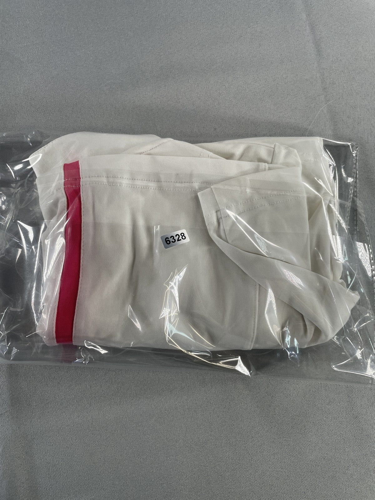Sport Haley Shirt Womens Large White Pink Zip Golf Athletic Performance Stretch