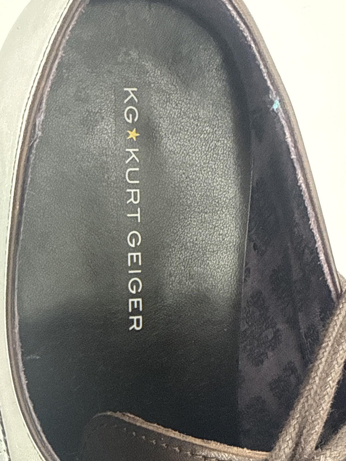 KG Kurt Geiger Dress 44 Shoes Mens 43 Brown Leather Slip On Loafers Made in Box