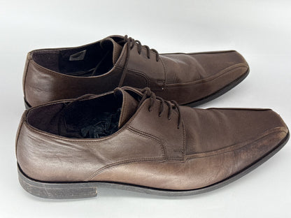 Kurt Geiger Drew Formal Shoes Mens 44 Brown Leather Square Toe Portugal Loafers