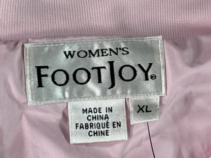FootJoy Womens XL Lined Windshirt Pink Golf Pullover Oakmont Country Club