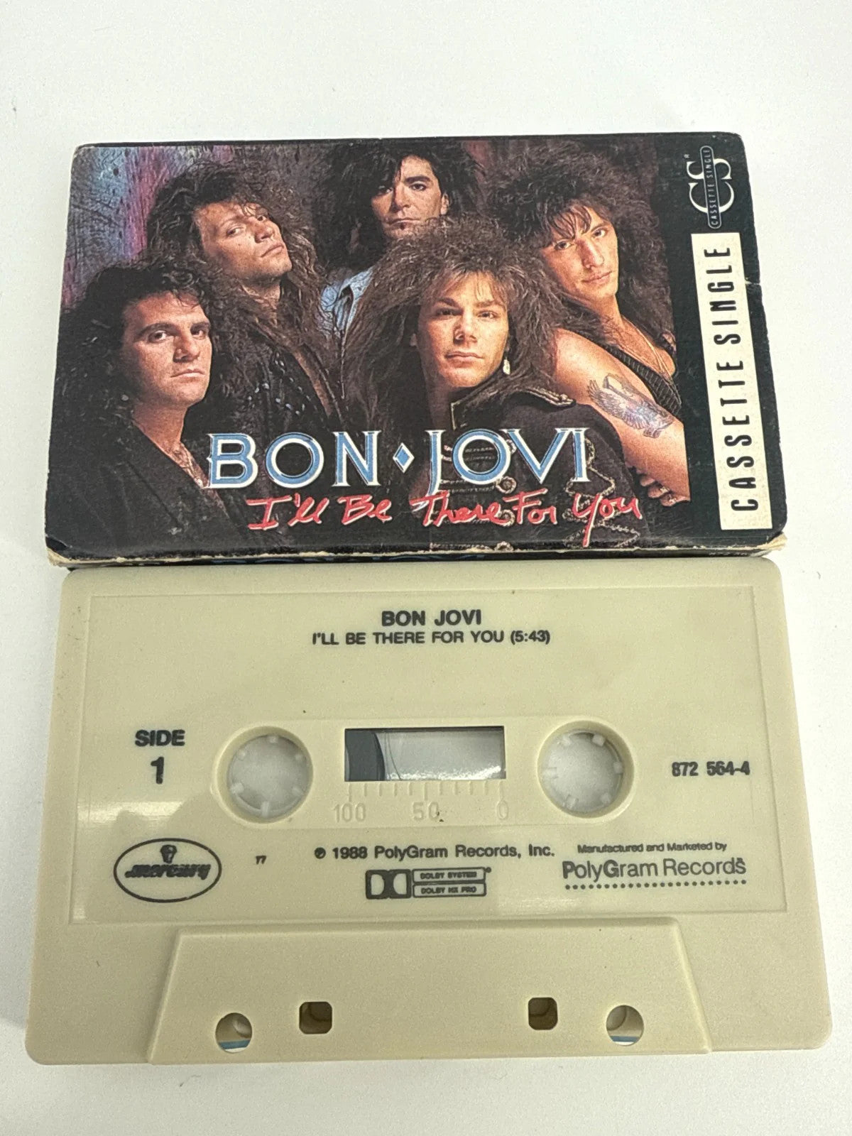 Bon Jovi Cassette Single 1988 I'll Be There for You + Homebound Train PolyGram
