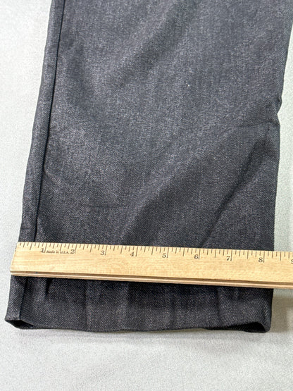 Pams Closet Pull On Pants Womens 20W Black Straight Leg Elastic Waist Casual