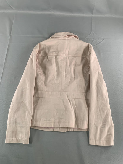 Chicos Jacket Womens 1 Stretch Casual Button Front Pockets Lightweight Blazer 97