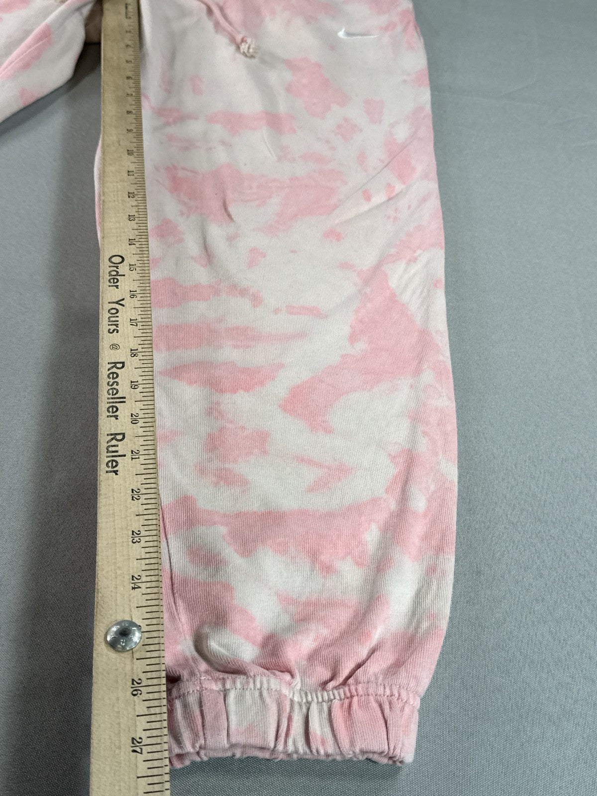 Nike Tie Dye Sweatpants Womens S Pink 100% Cotton Regular Fit Lounge Wear
