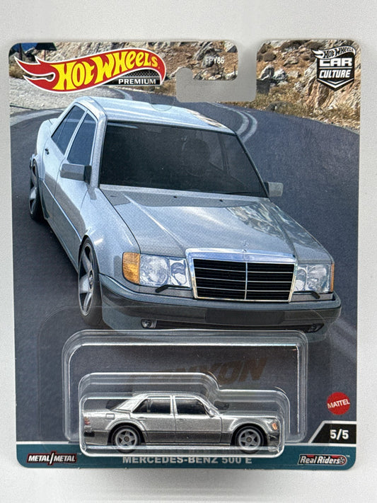 Hot Mercedes Benz Wheels Premium 500 Diecast Car 1:64 Silver Metal