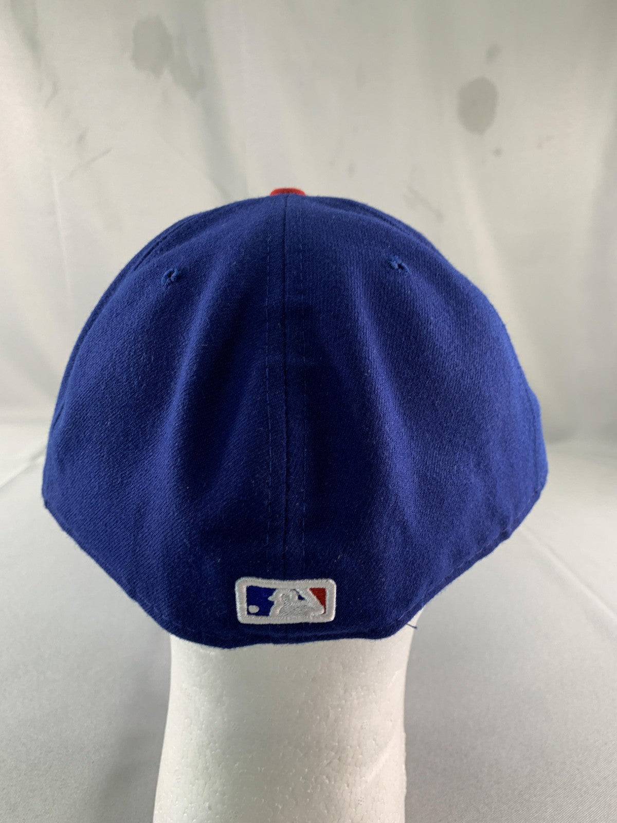 Chicago Cubs Hat Cap Fitted Mens 7 7/8 Blue Red MLB Baseball 59FIFTY New Era 62