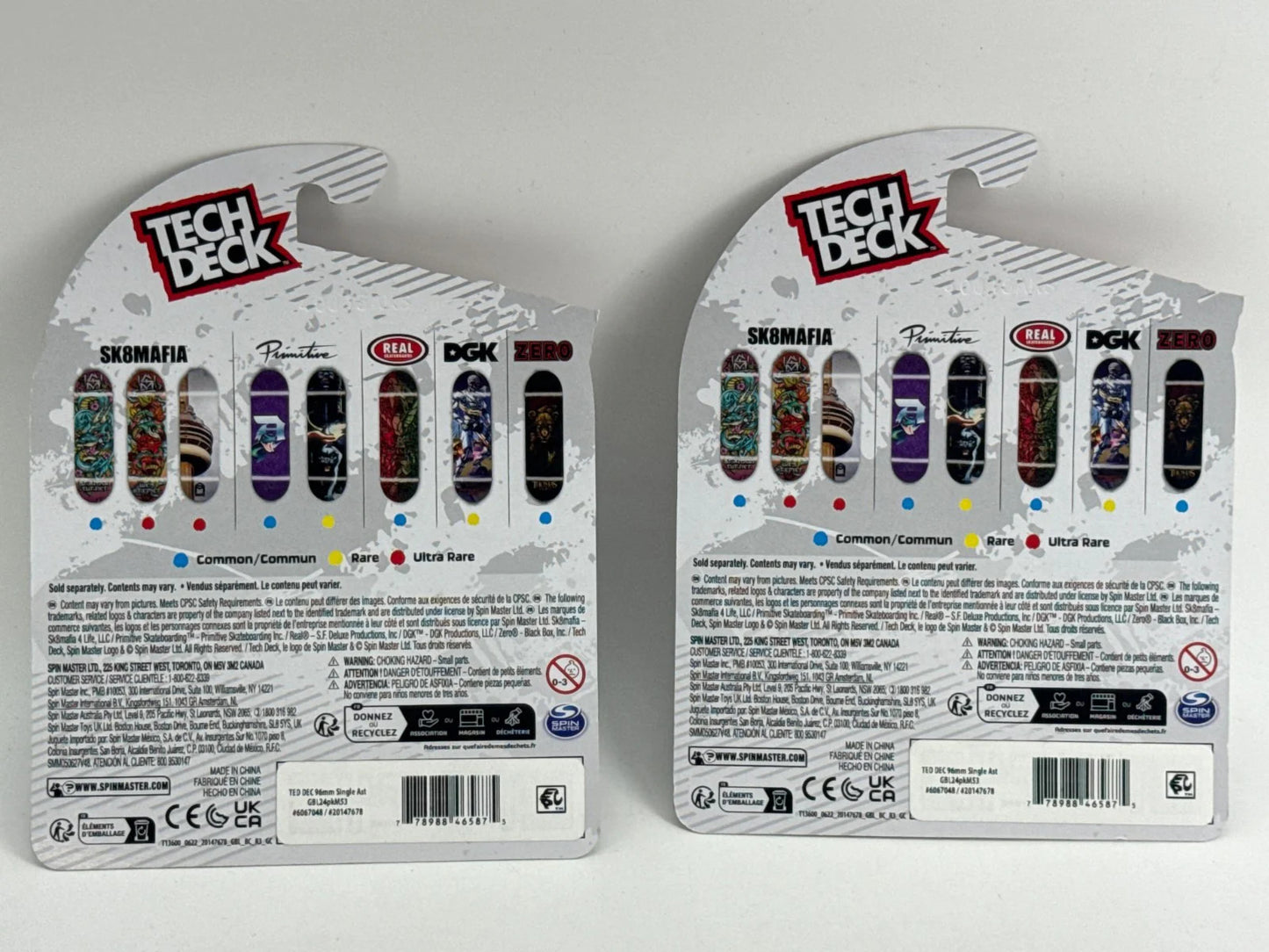 Tech Deck Fingerboard Lot of 2 SK8MAFIA Mini Skateboards Spin Master Sealed NIP