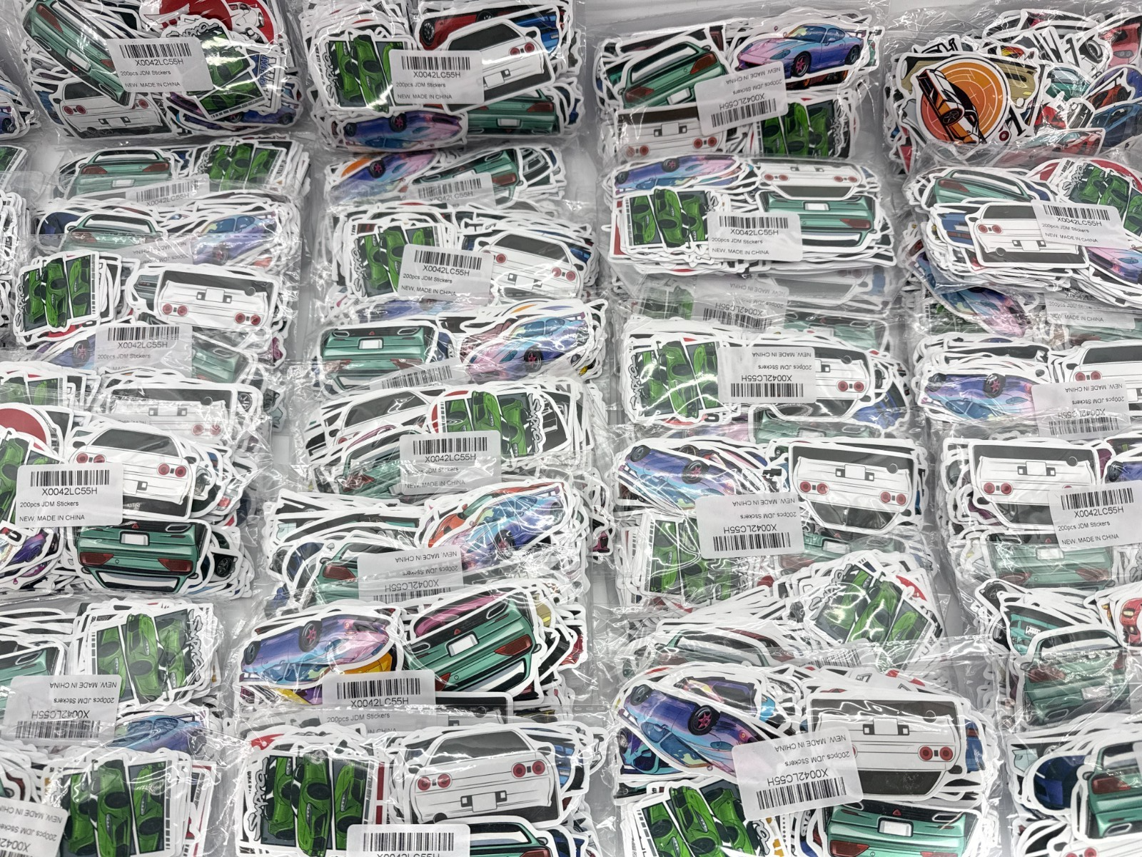 JDM Stickers Wholesale Lot 40 Packs x200pcs GTR Supra RX7 Skyline Vinyl Decal
