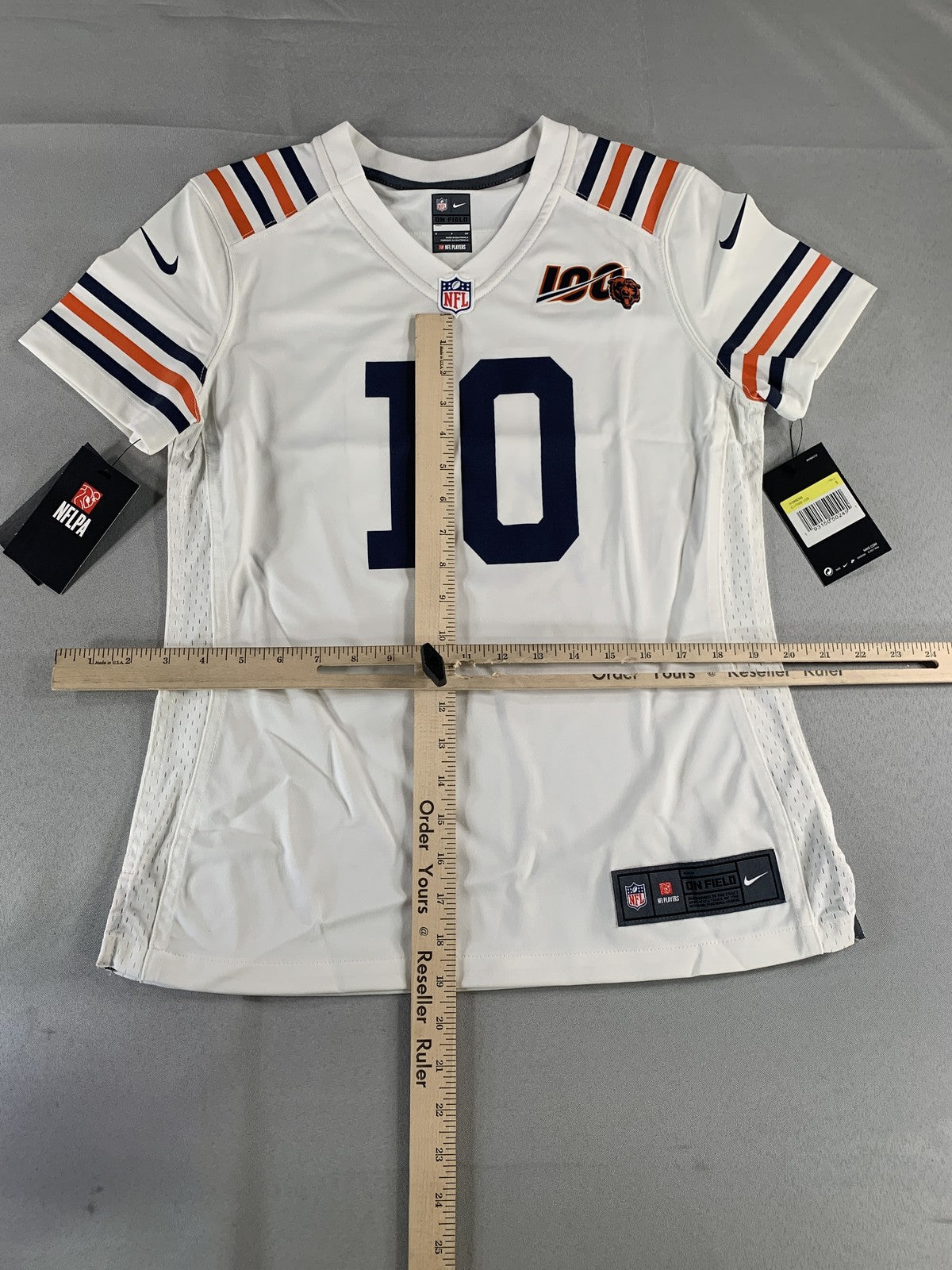 Chicago Bears Jersey Womens Small NFL Football Nike Trubisky 100th Anniversary